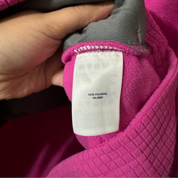 Land’s End Grid Fleece Fuchsia Zippered Jacket—XXL - Picture 11 of 11